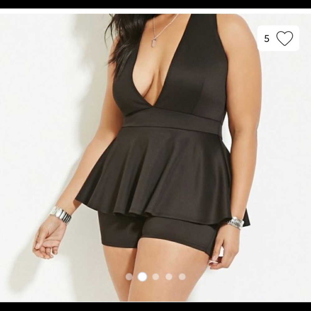 Forever 21 Plus Peplum Romper
